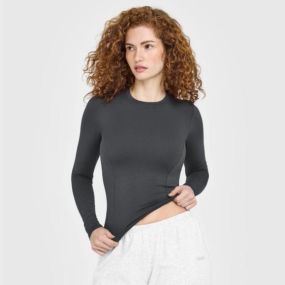 Oner Active Tops - Oner Active Coal Mellow Soft Long Sleeve